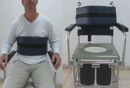 חגורת חזה רחבה לכסא רחצה- nanicare